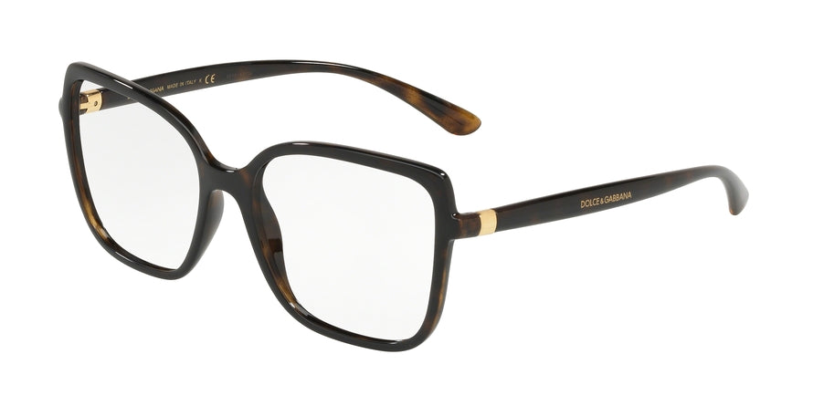 DOLCE & GABBANA DG5028 Square Eyeglasses  502-HAVANA 55-16-140 - Color Map havana
