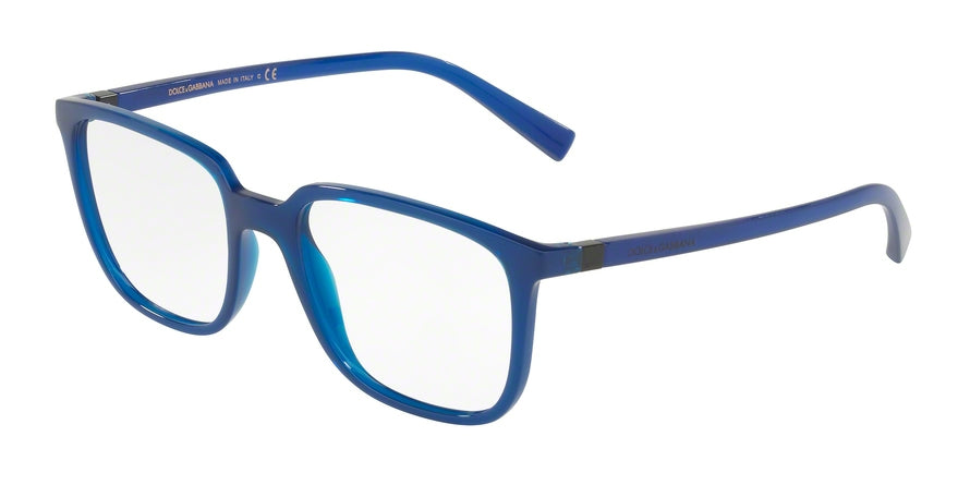 DOLCE & GABBANA DG5029 Square Eyeglasses  2578-TRANSPARENT BLUE 54-18-140 - Color Map blue