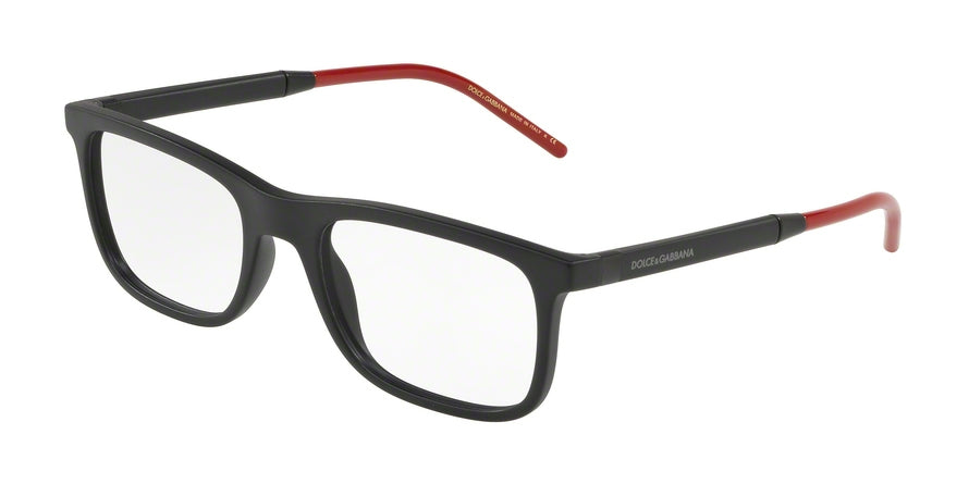 DOLCE & GABBANA DG5030 Rectangle Eyeglasses  2525-MATTE BLACK 55-20-145 - Color Map black