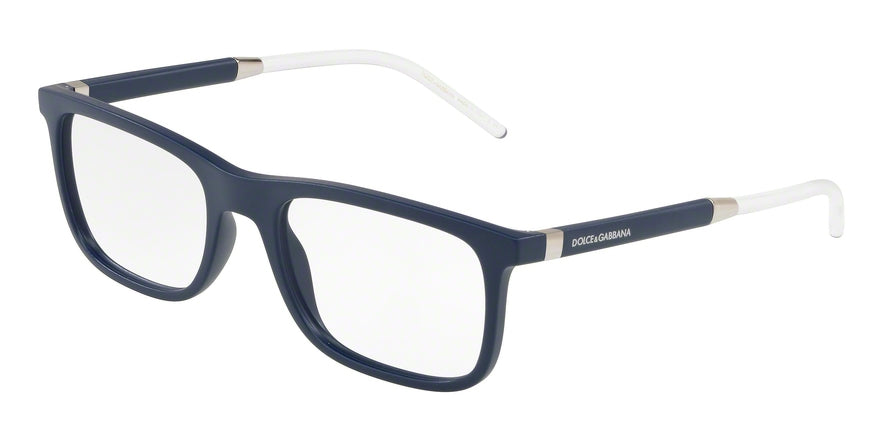 DOLCE & GABBANA DG5030 Rectangle Eyeglasses  3094-MATTE BLUE 55-20-145 - Color Map blue