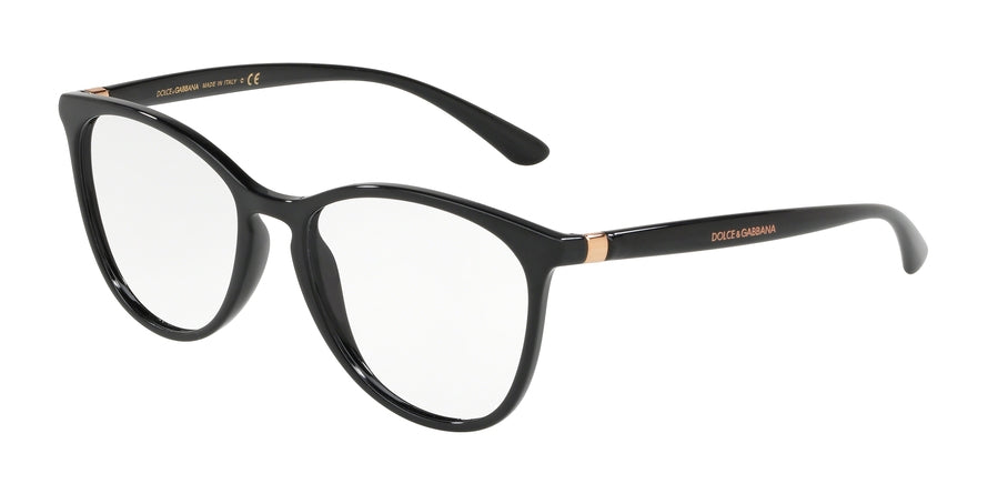 DOLCE & GABBANA DG5034 Oval Eyeglasses  501-BLACK 53-17-140 - Color Map black