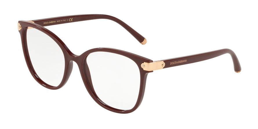 DOLCE & GABBANA DG5035 Butterfly Eyeglasses  3091-BORDEAUX 55-17-140 - Color Map bordeaux