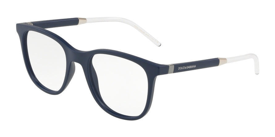 DOLCE & GABBANA DG5037 Square Eyeglasses  3094-MATTE BLUE 53-20-145 - Color Map blue