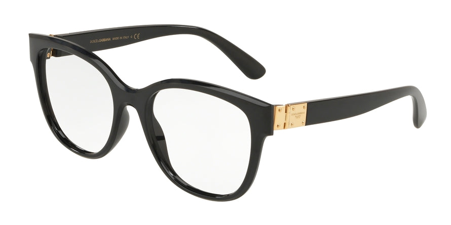 DOLCE & GABBANA DG5040 Butterfly Eyeglasses  501-BLACK 54-18-140 - Color Map black