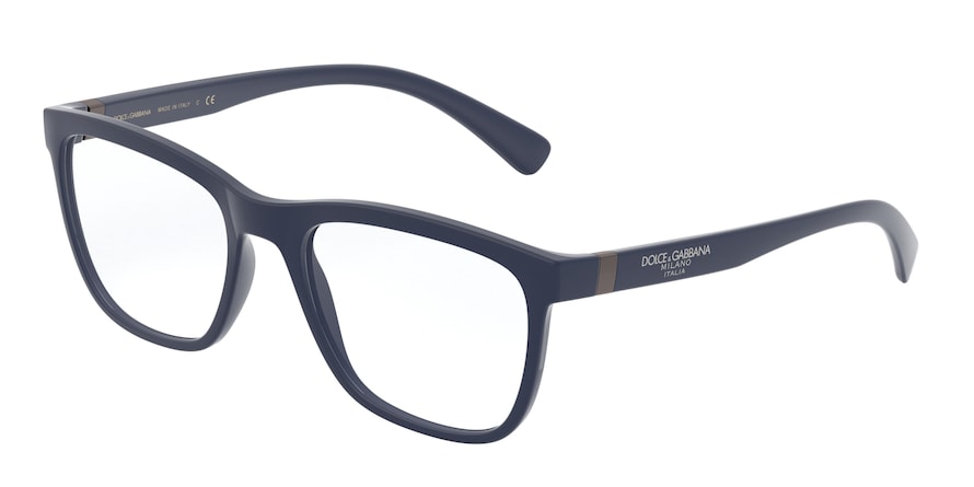 DOLCE & GABBANA DG5047 Square Eyeglasses  3017-MATTE BLUE 54-19-145 - Color Map blue