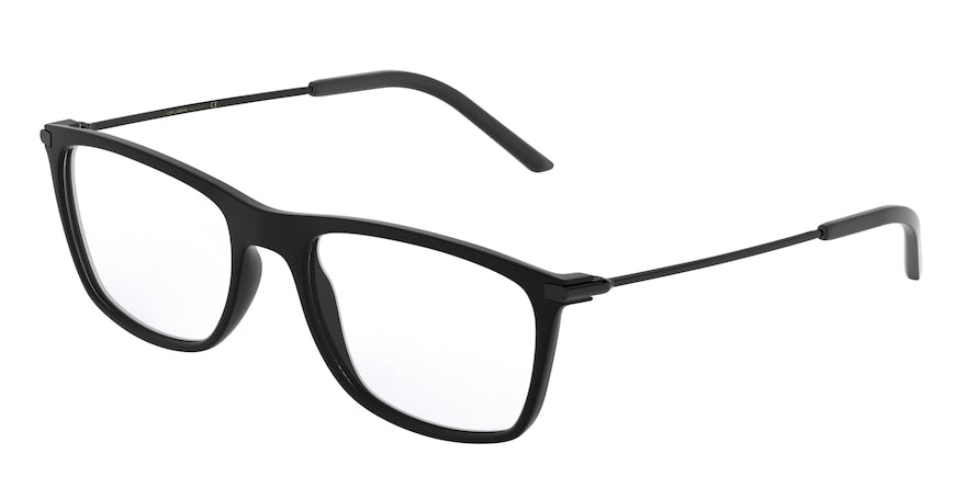 DOLCE & GABBANA DG5048 Rectangle Eyeglasses  2525-MATTE BLACK 55-19-145 - Color Map black