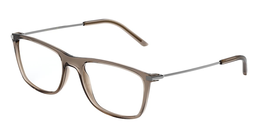 DOLCE & GABBANA DG5048 Rectangle Eyeglasses  3254-TRANSPARENT BROWN 55-19-145 - Color Map brown