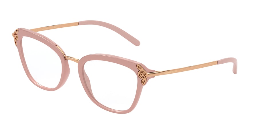 DOLCE & GABBANA DG5052 Butterfly Eyeglasses  3245-NUDE 52-19-140 - Color Map pink