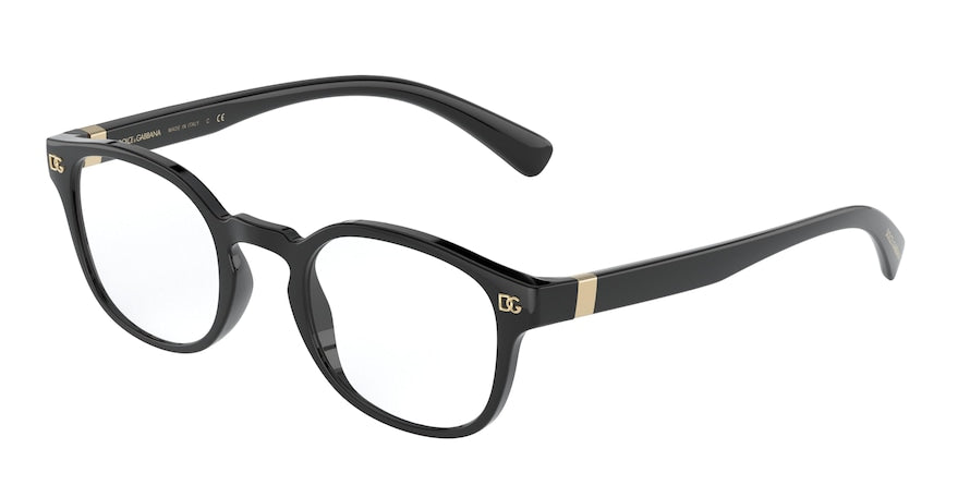 DOLCE & GABBANA DG5057 Phantos Eyeglasses  501-BLACK 49-22-145 - Color Map black