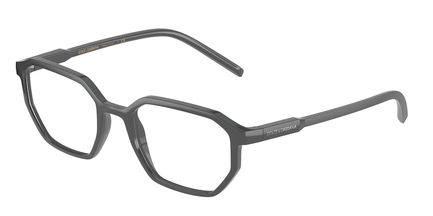 DOLCE & GABBANA DG5060 Irregular Eyeglasses  3293-GREY 53-20-145 - Color Map grey