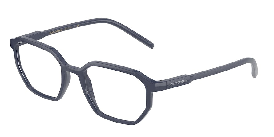 DOLCE & GABBANA DG5060 Irregular Eyeglasses  3294-BLUE 53-20-145 - Color Map blue