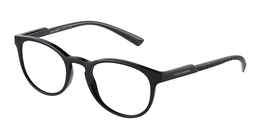 DOLCE & GABBANA DG5063 Phantos Eyeglasses  501-BLACK 51-21-145 - Color Map black