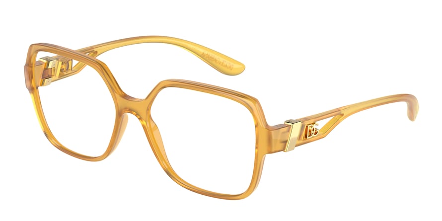 DOLCE & GABBANA DG5065 Square Eyeglasses  3283-OPAL YELLOW 55-16-140 - Color Map yellow