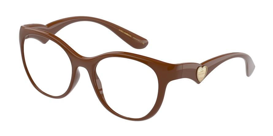 DOLCE & GABBANA DG5069 Phantos Eyeglasses  3292-CAMEL 53-18-140 - Color Map brown