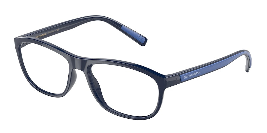 DOLCE & GABBANA DG5073 Rectangle Eyeglasses  3294-BLUE 56-18-150 - Color Map blue
