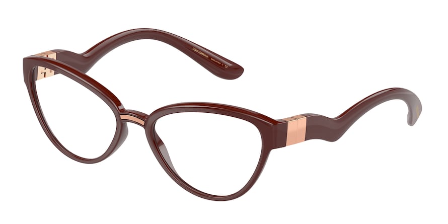 DOLCE & GABBANA DG5079 Cat Eye Eyeglasses  3285-BORDEAUX 55-18-140 - Color Map bordeaux