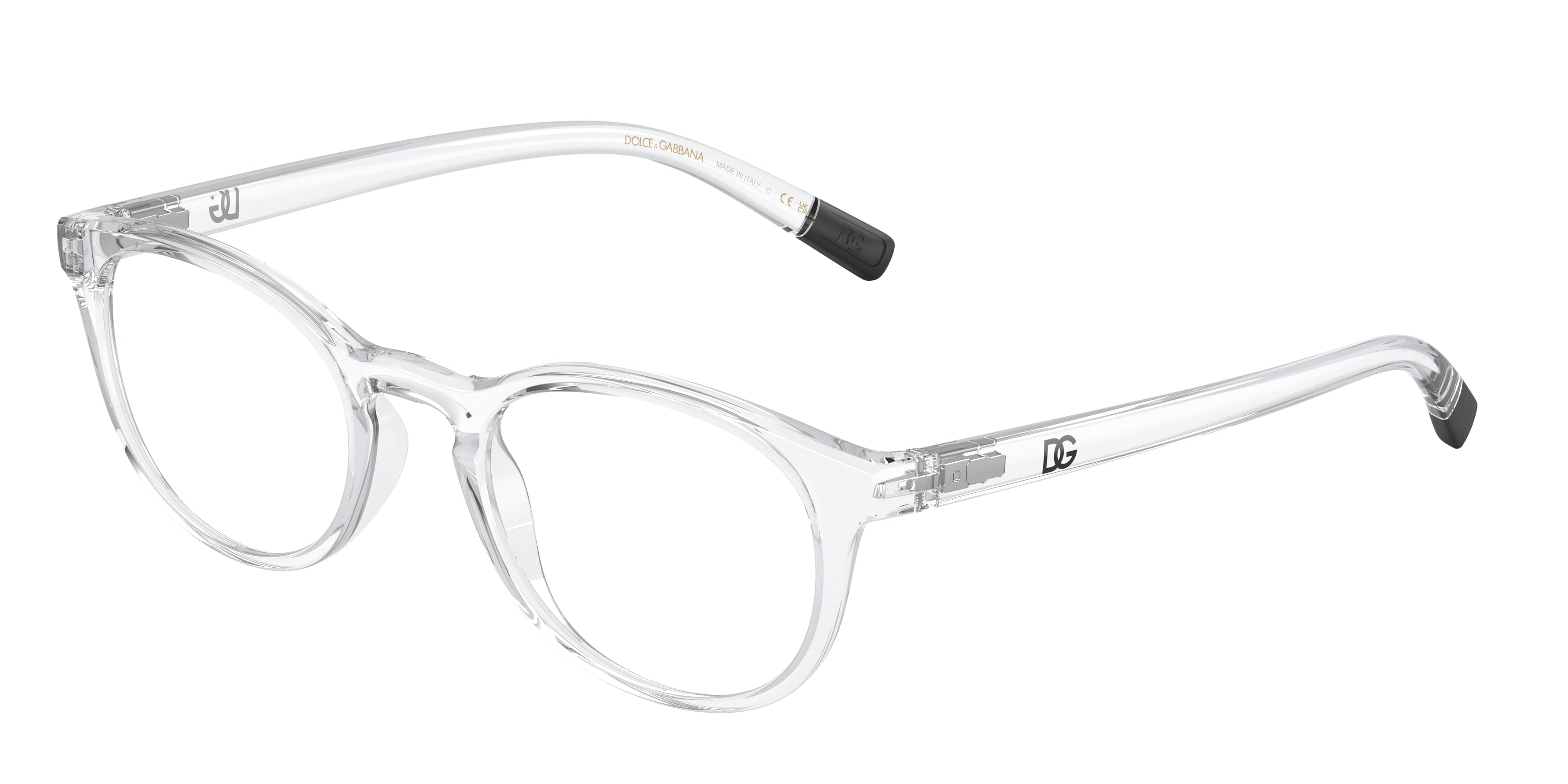 DOLCE & GABBANA DG5090 Phantos Eyeglasses  3133-Crystal 50-145-21 - Color Map White