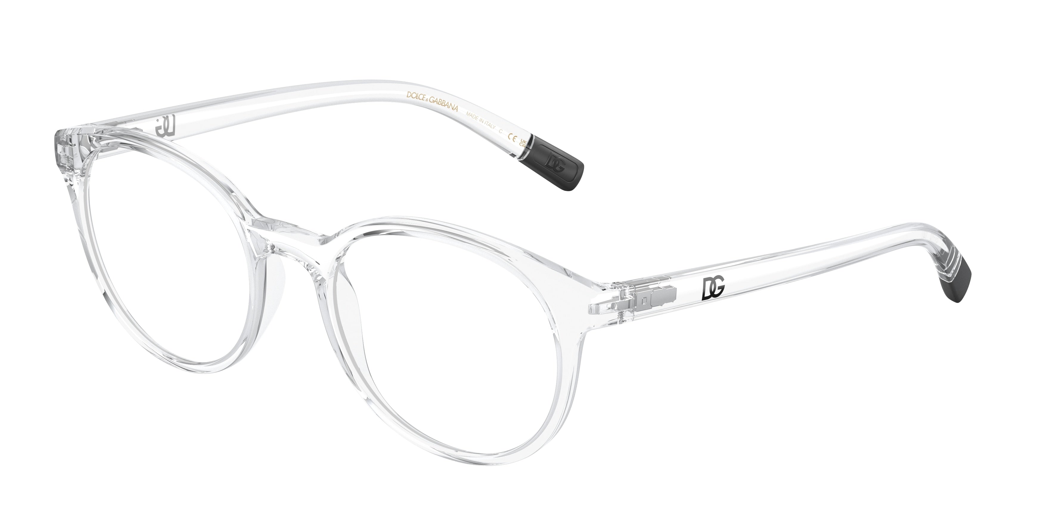 DOLCE & GABBANA DG5093 Phantos Eyeglasses  3133-Crystal 51-140-19 - Color Map White
