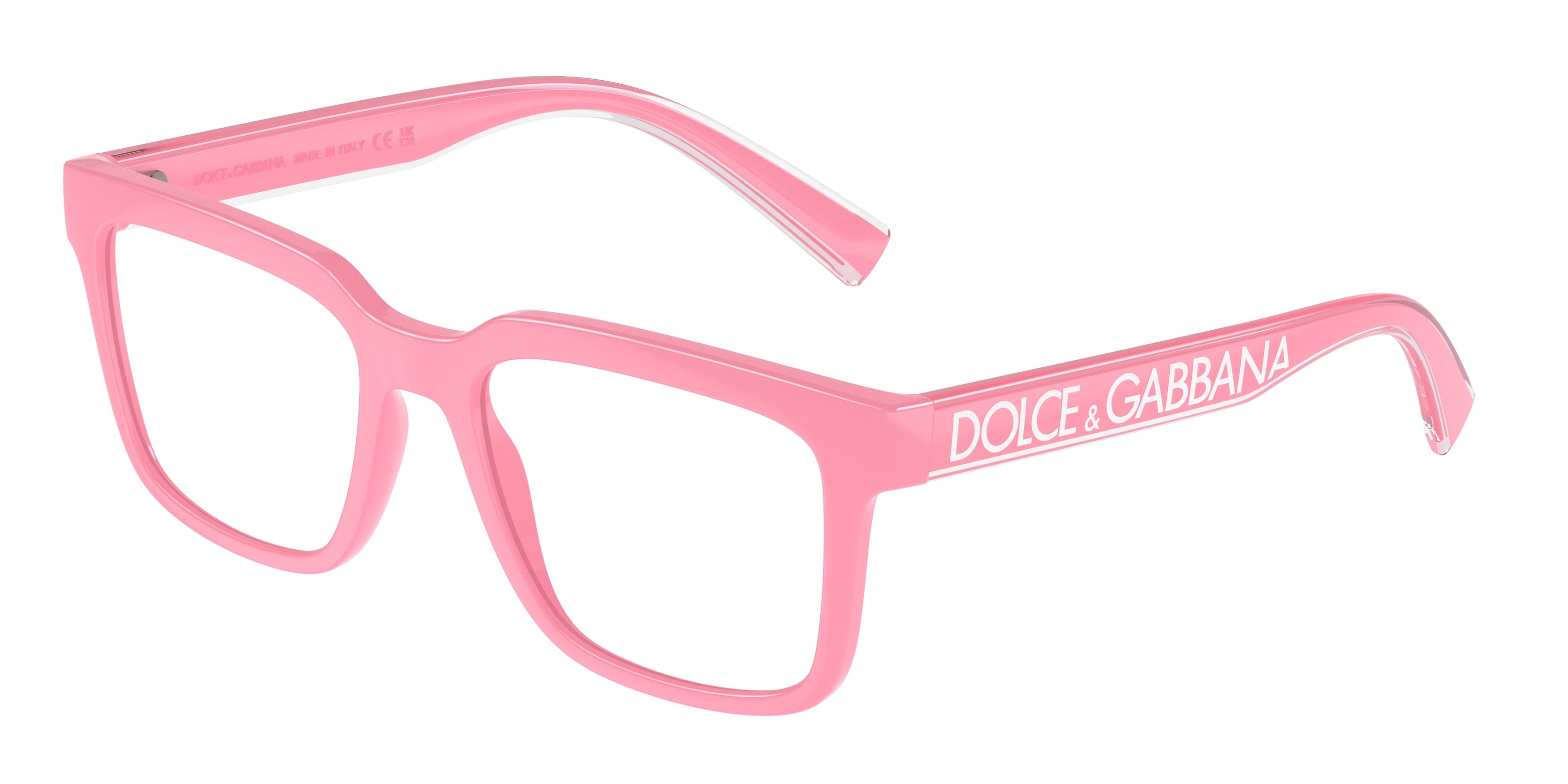 DOLCE & GABBANA DG5101 Square Eyeglasses  3262-Pink 52-145-18 - Color Map Pink