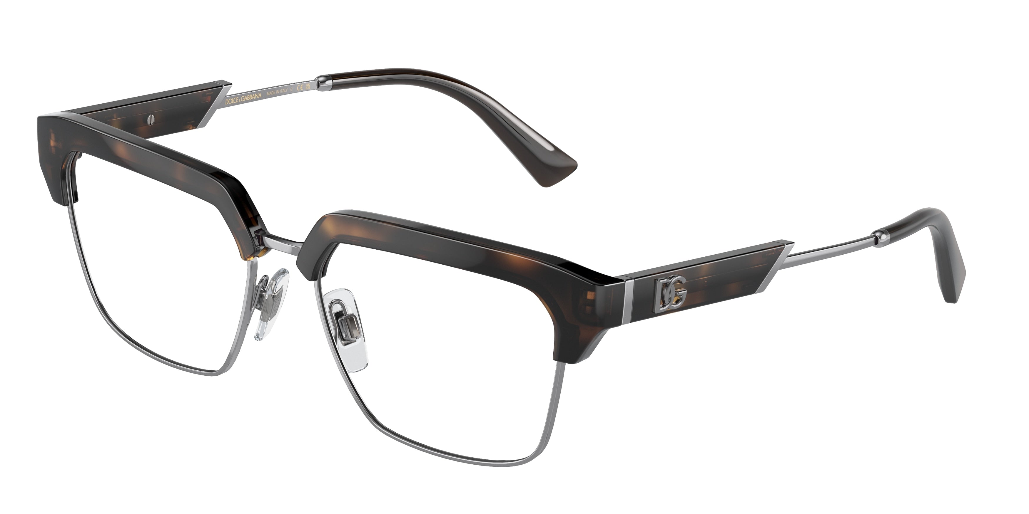 DOLCE & GABBANA DG5103 Square Eyeglasses  502-Havana 55-145-17 - Color Map Tortoise