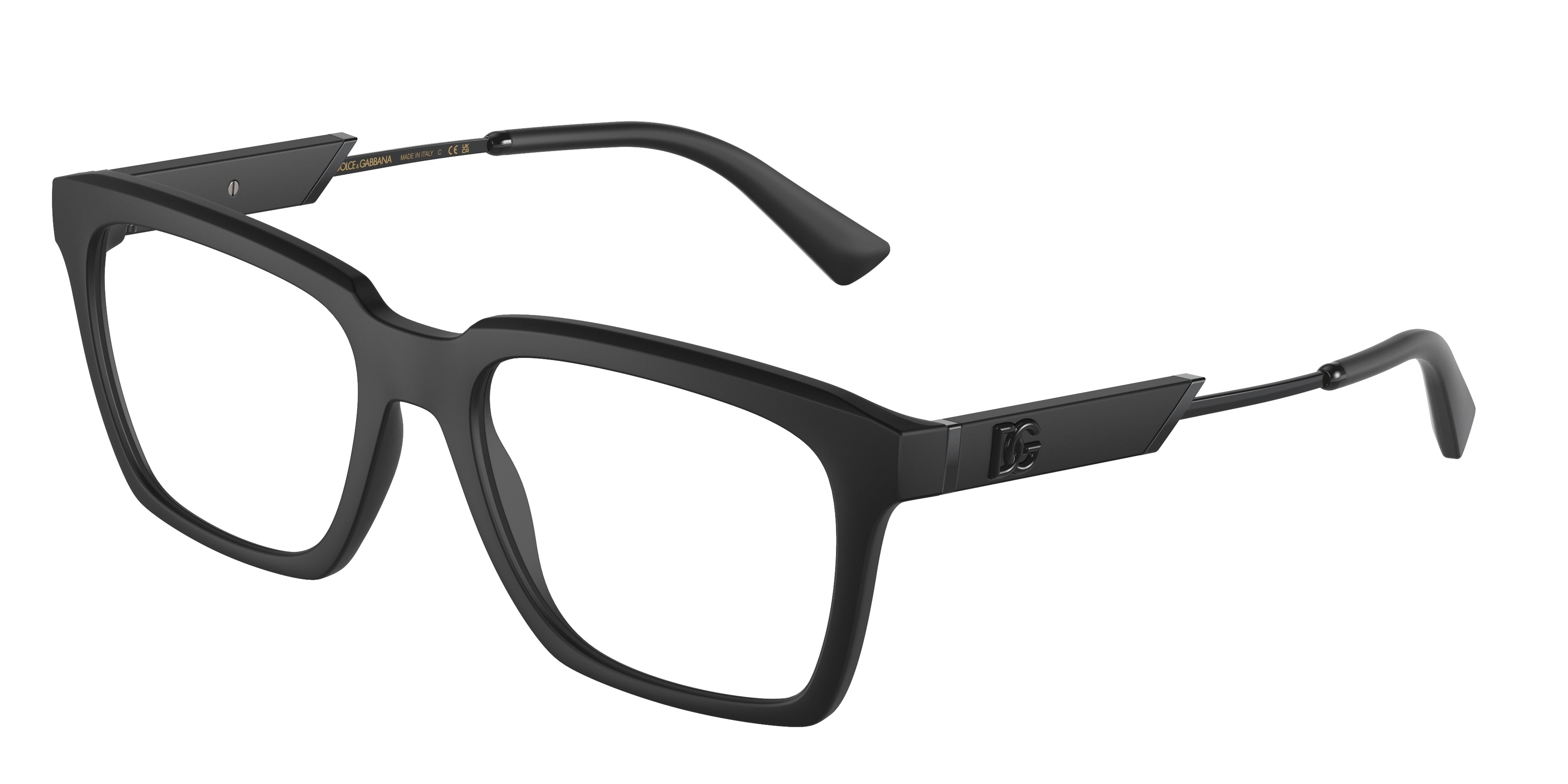 DOLCE & GABBANA DG5104 Square Eyeglasses  2525-Matte Black 54-145-18 - Color Map Black