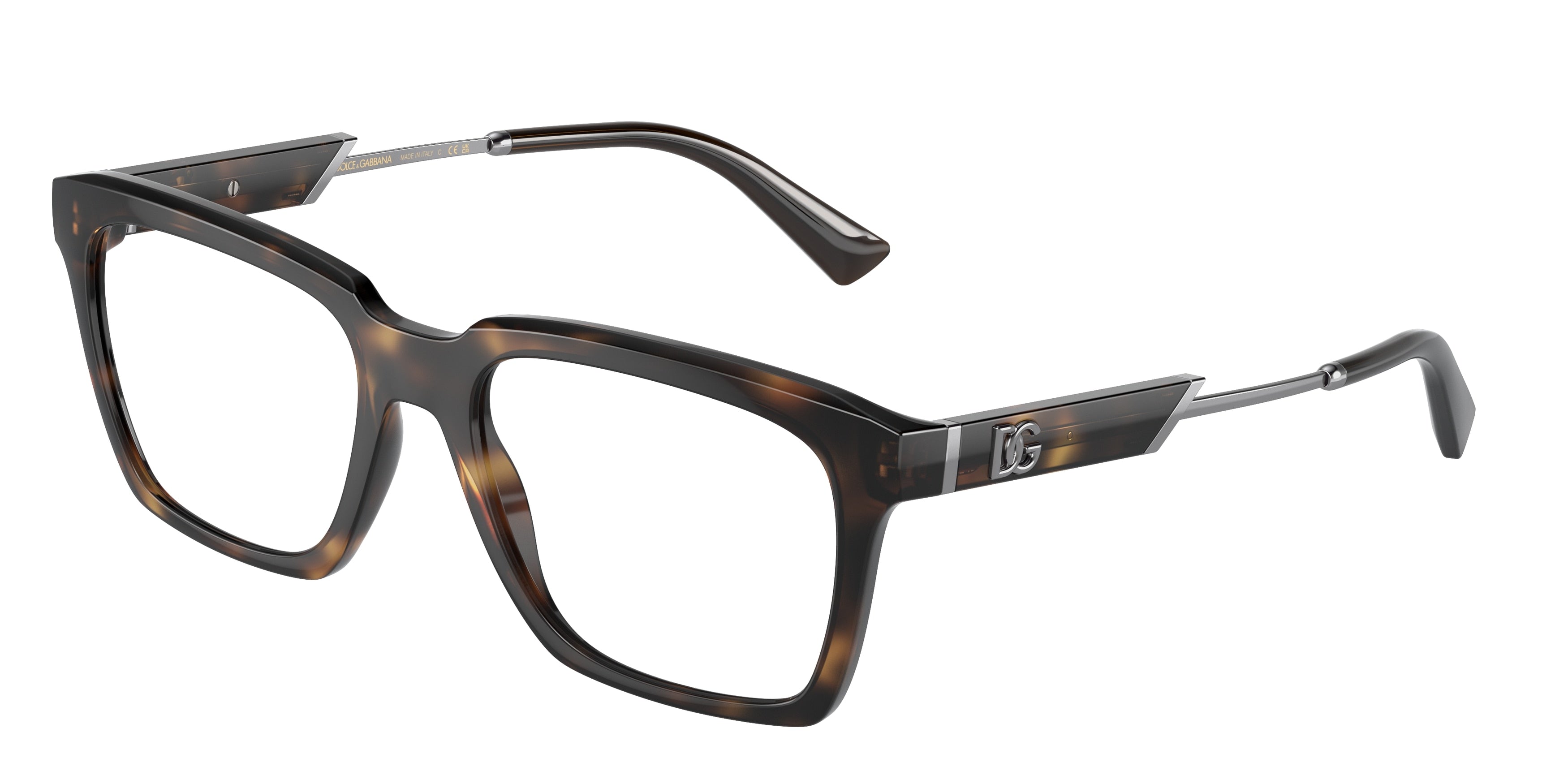 DOLCE & GABBANA DG5104 Square Eyeglasses  502-Havana 54-145-18 - Color Map Tortoise