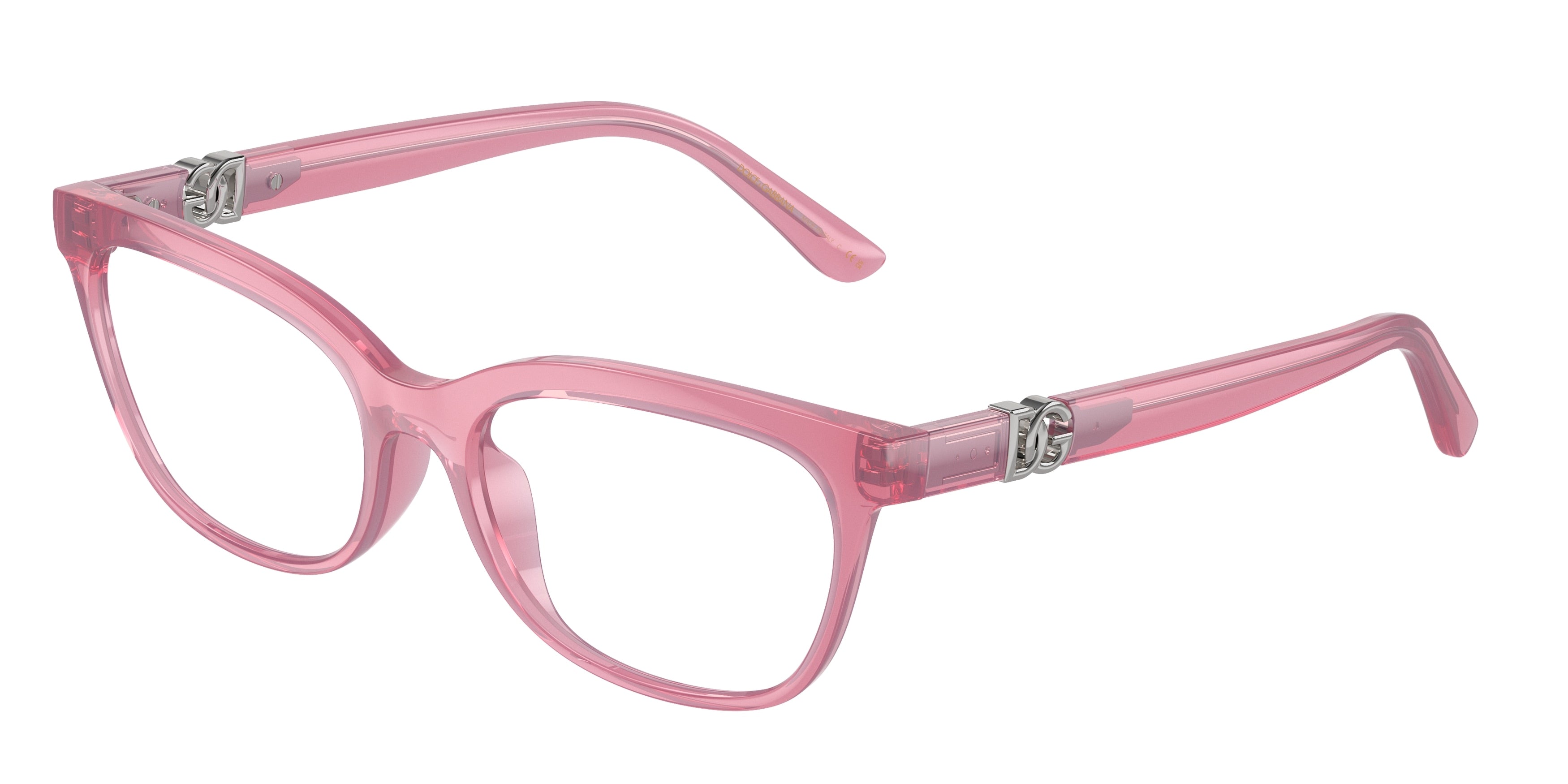 DOLCE & GABBANA DG5106U Butterfly Eyeglasses  1912-Milky Pink 54-145-17 - Color Map Pink