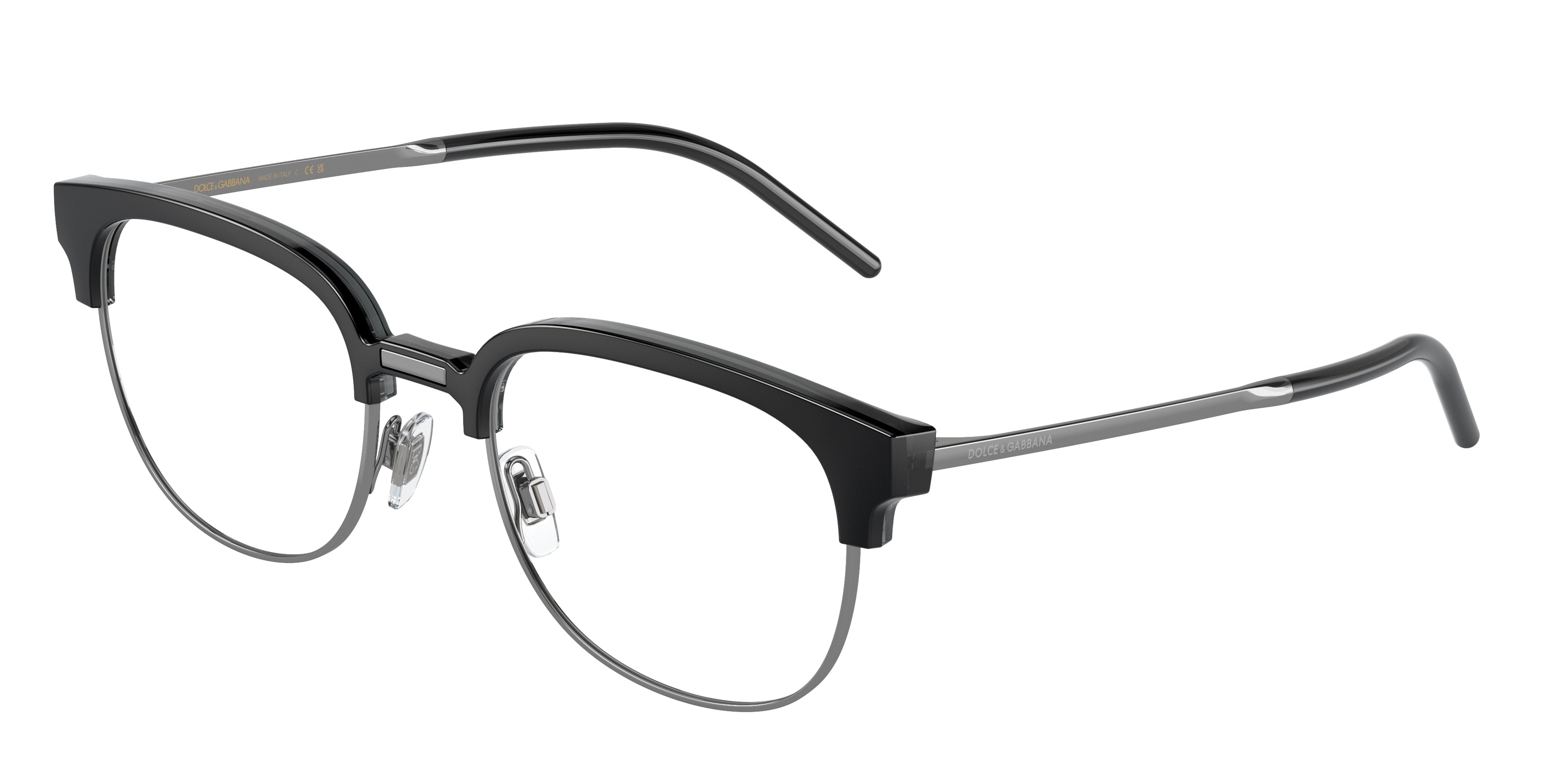 DOLCE & GABBANA DG5108 Phantos Eyeglasses  501-Black 53-145-20 - Color Map Black