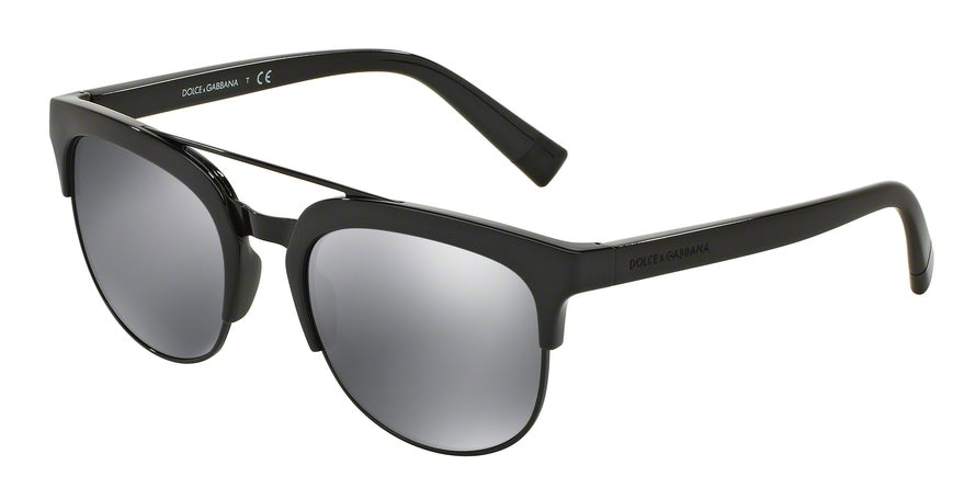 DOLCE & GABBANA DG6103 Square Sunglasses  501/6G-BLACK 55-21-145 - Color Map black