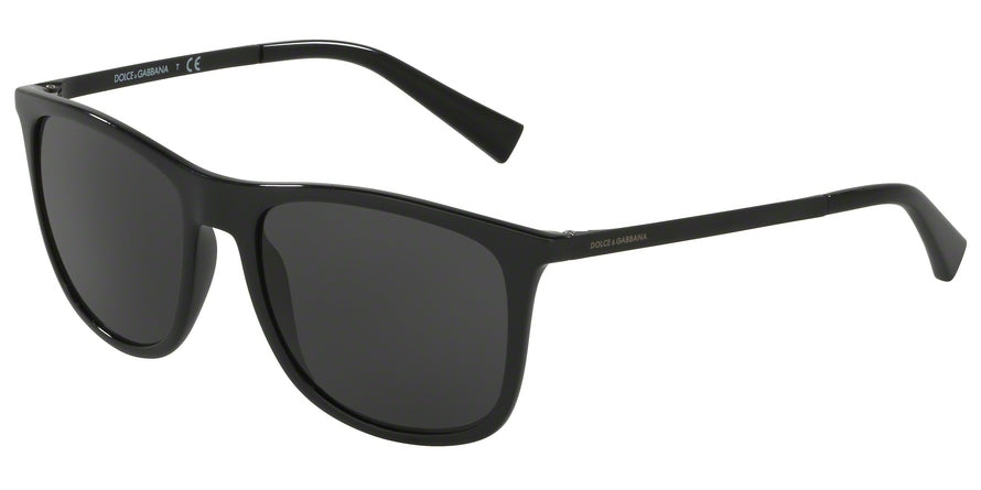 DOLCE & GABBANA DG6106 Square Sunglasses  501/87-BLACK 55-18-145 - Color Map black