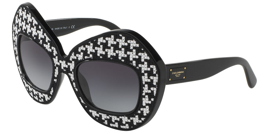 DOLCE & GABBANA DG6108 Butterfly Sunglasses  501/8G-BLACK 50-22-140 - Color Map black