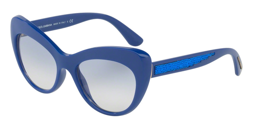DOLCE & GABBANA DG6110 Cat Eye Sunglasses  312219-BLUE 52-18-140 - Color Map blue