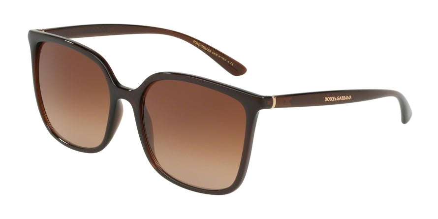 DOLCE & GABBANA DG6112 Square Sunglasses  315913-TRANSPARENT BROWN 56-17-140 - Color Map brown