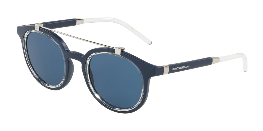 DOLCE & GABBANA DG6116 Phantos Sunglasses  309480-MATTE BLUE 49-22-140 - Color Map blue
