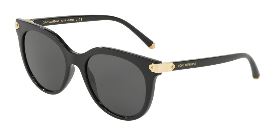 DOLCE & GABBANA DG6117 Phantos Sunglasses  501/87-BLACK 52-18-140 - Color Map black