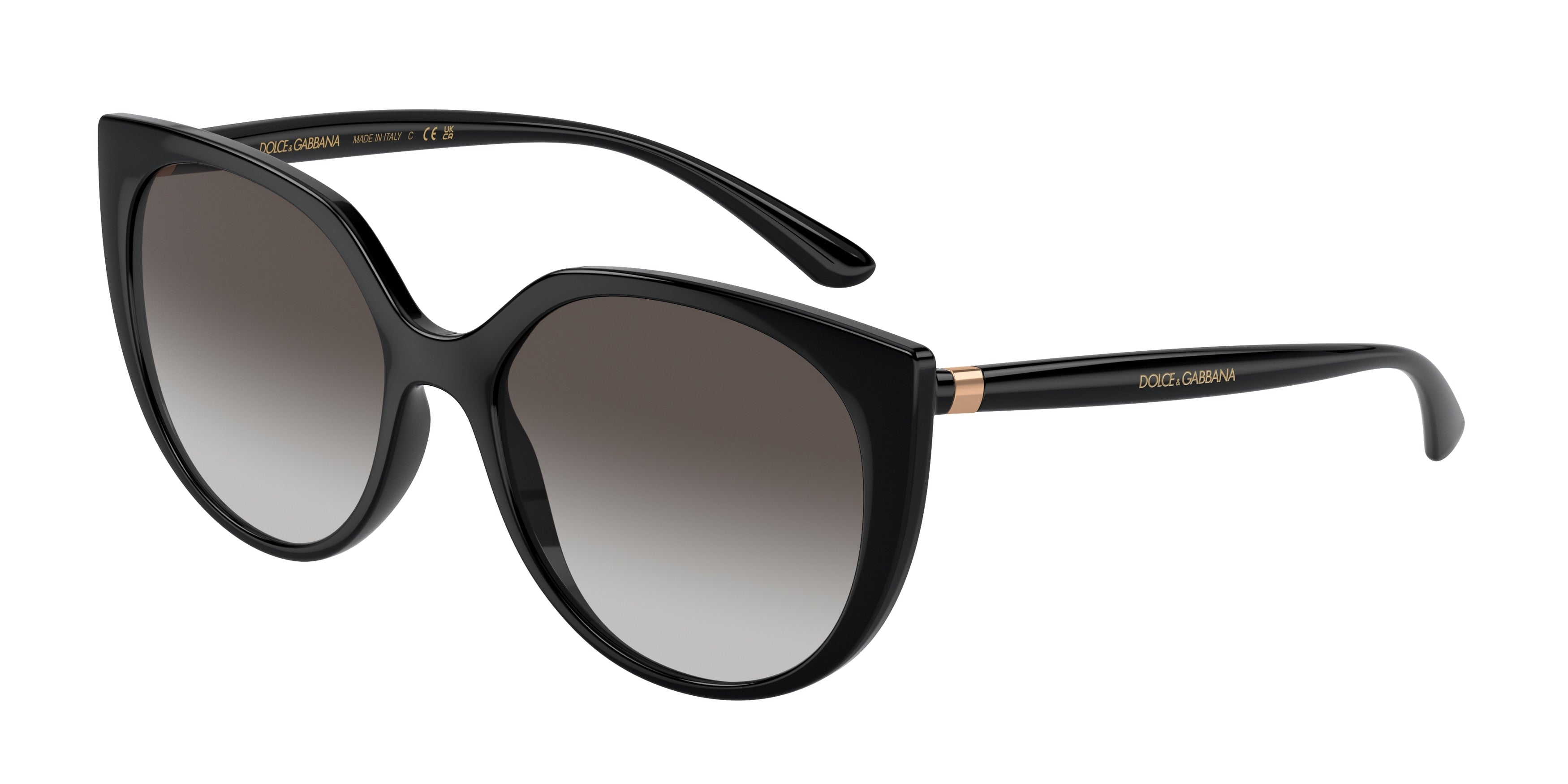 DOLCE & GABBANA DG6119 Butterfly Sunglasses  501/8G-Black 53-140-17 - Color Map Black