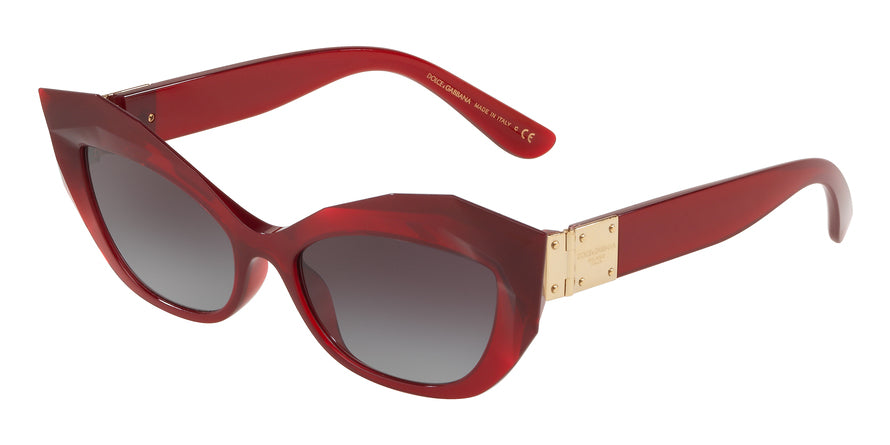 DOLCE & GABBANA DG6123 Cat Eye Sunglasses  15518G-TRANSPARENT BORDEAUX 54-17-145 - Color Map bordeaux