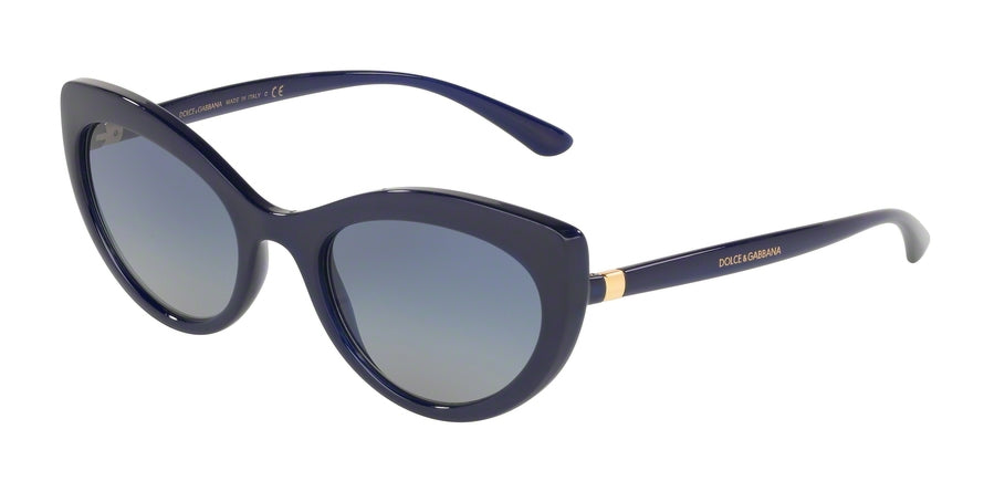 DOLCE & GABBANA DG6124 Cat Eye Sunglasses  30944L-OPAL BLUE 53-21-140 - Color Map blue