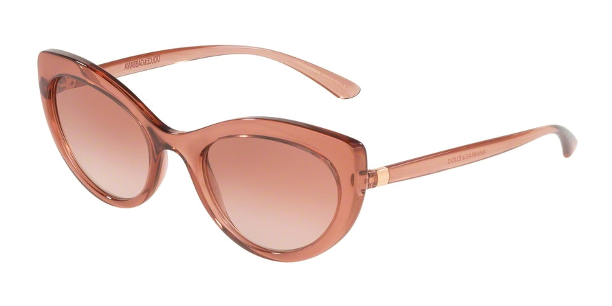 DOLCE & GABBANA DG6124 Cat Eye Sunglasses  314813-TRANSPARENT PINK 53-21-140 - Color Map pink