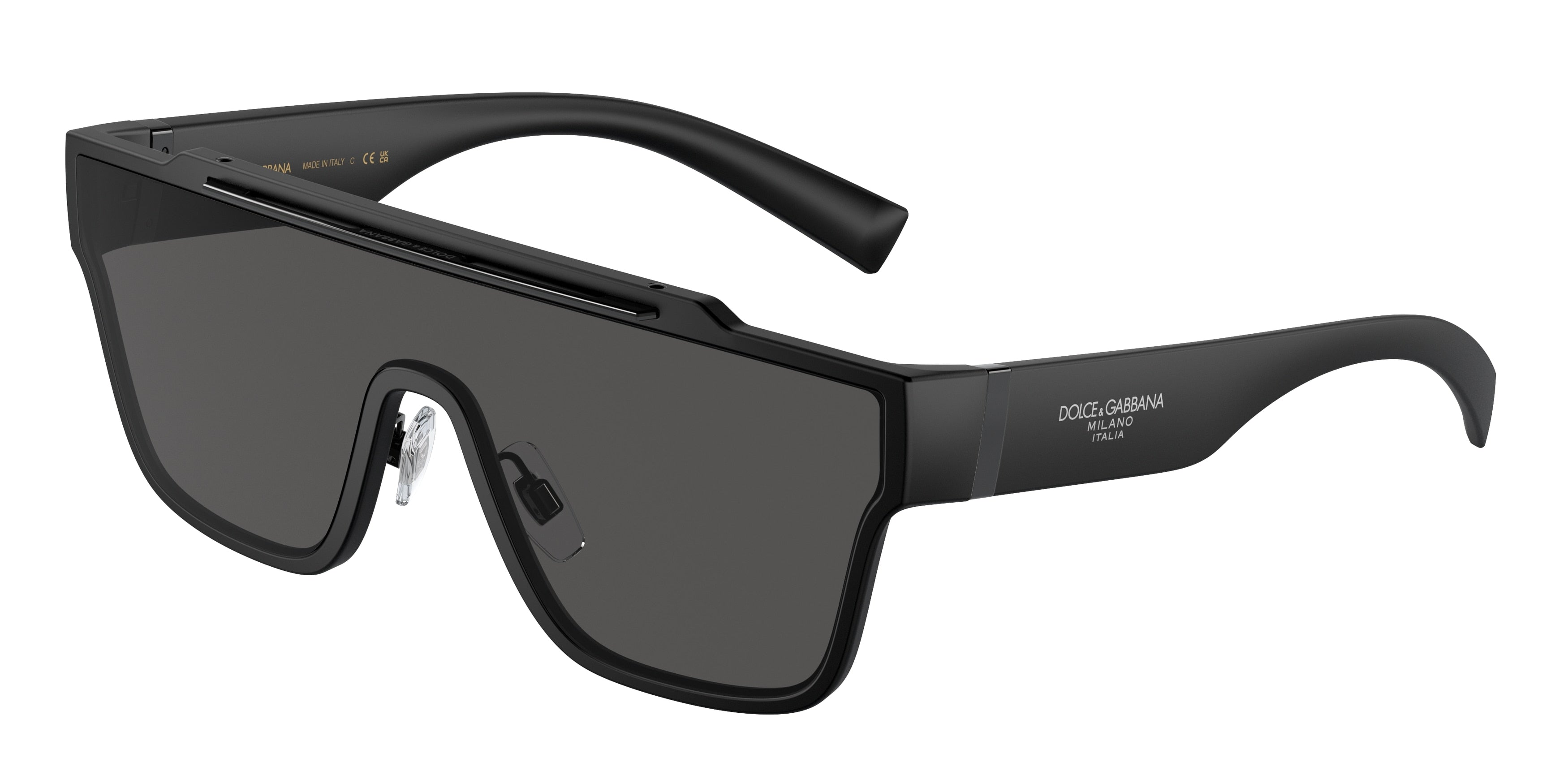 DOLCE & GABBANA DG6125 Square Sunglasses  252587-Matte Black 35-145-135 - Color Map Black