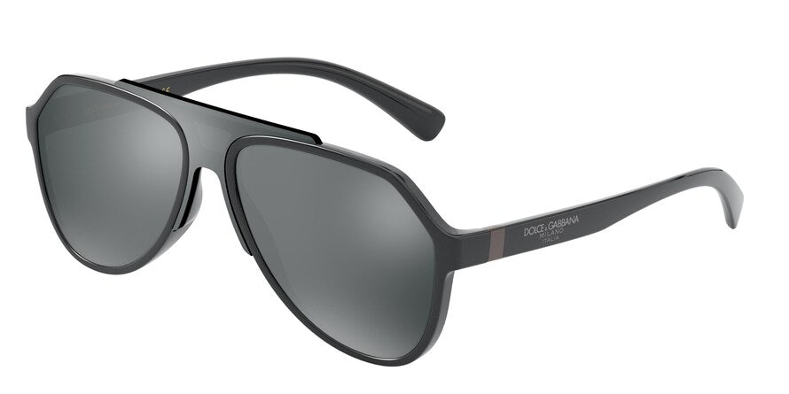 DOLCE & GABBANA DG6128 Pilot Sunglasses  31016G-GREY 58-17-145 - Color Map grey