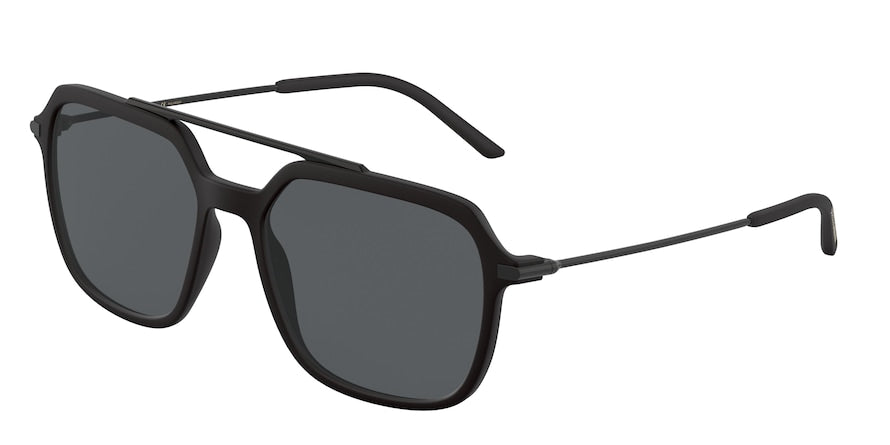 DOLCE & GABBANA DG6129 Square Sunglasses  252581-MATTE BLACK 56-18-145 - Color Map black