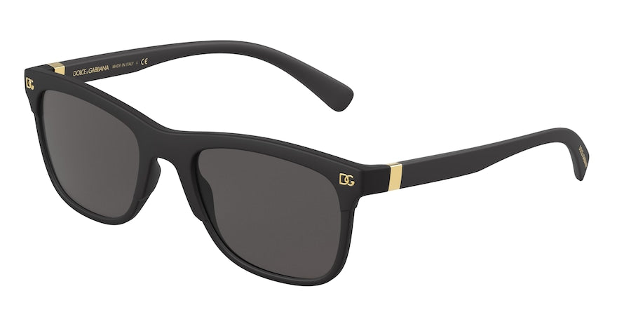 DOLCE & GABBANA DG6139 Square Sunglasses  252587-MATTE BLACK 54-21-145 - Color Map black