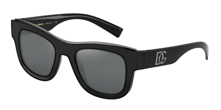 DOLCE & GABBANA DG6140 Square Sunglasses  501/6G-BLACK 50-21-145 - Color Map black