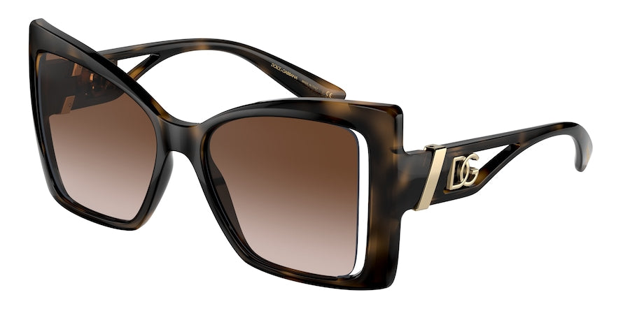 DOLCE & GABBANA DG6141 Butterfly Sunglasses  502/13-HAVANA 55-17-135 - Color Map havana
