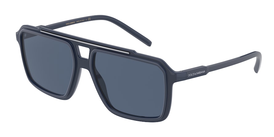 DOLCE & GABBANA DG6147 Square Sunglasses  329480-BLUE 57-16-145 - Color Map blue
