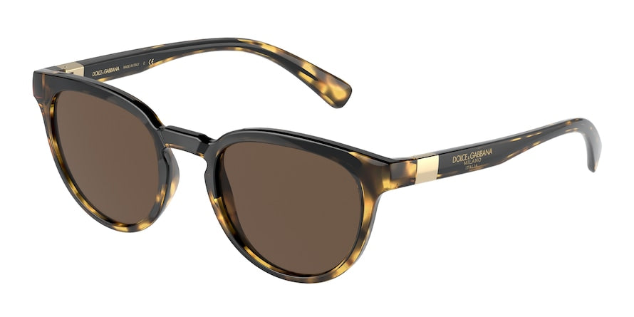 DOLCE & GABBANA DG6148 Phantos Sunglasses  330673-HAVANA/BLACK 50-21-145 - Color Map havana