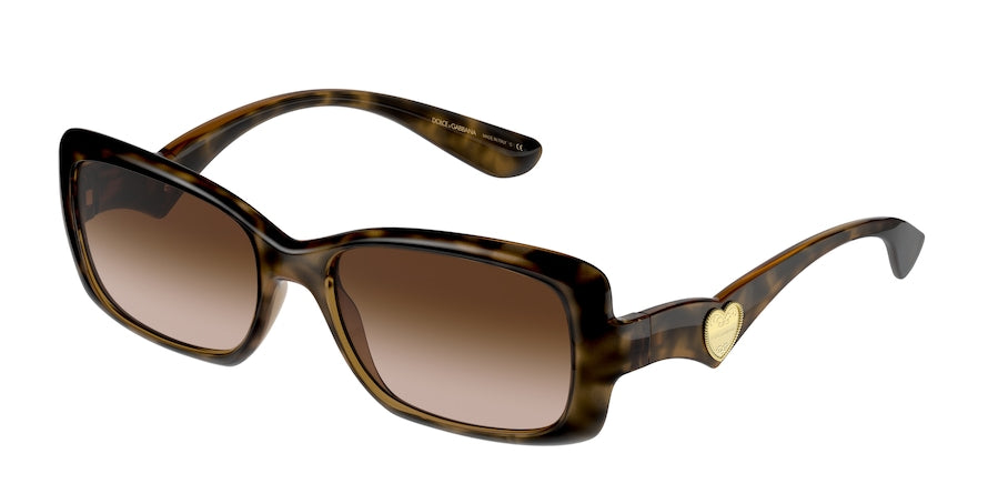 DOLCE & GABBANA DG6152 Rectangle Sunglasses  502/13-HAVANA 54-17-140 - Color Map havana
