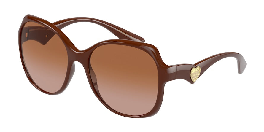 DOLCE & GABBANA DG6154 Butterfly Sunglasses  329213-CAMEL 57-17-140 - Color Map brown