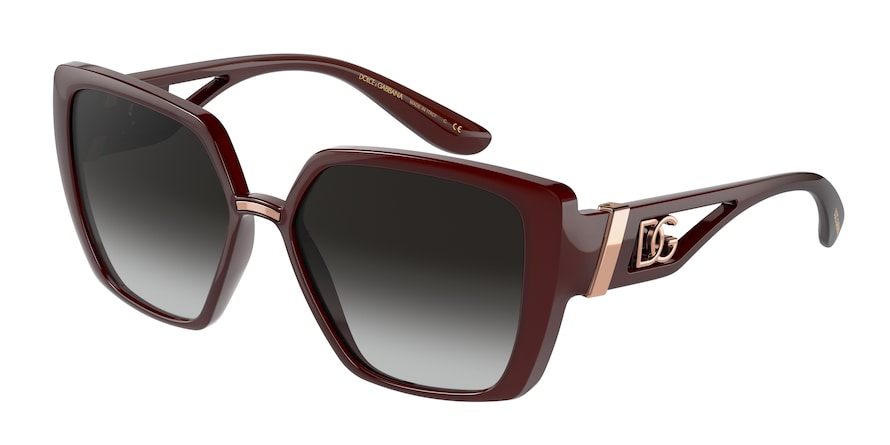 DOLCE & GABBANA DG6156 Butterfly Sunglasses  32858G-TRANSPARENT BORDEAUX 56-16-135 - Color Map bordeaux